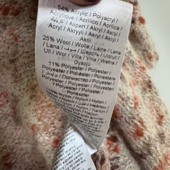 KAFFE XS Women's Speckled Knit Open-Front Cardigan - Picture 3 of 7